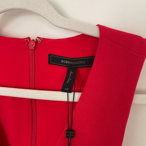 Red Peplum Jumpsuit from BCBG Cerys - Picture 4 of 6